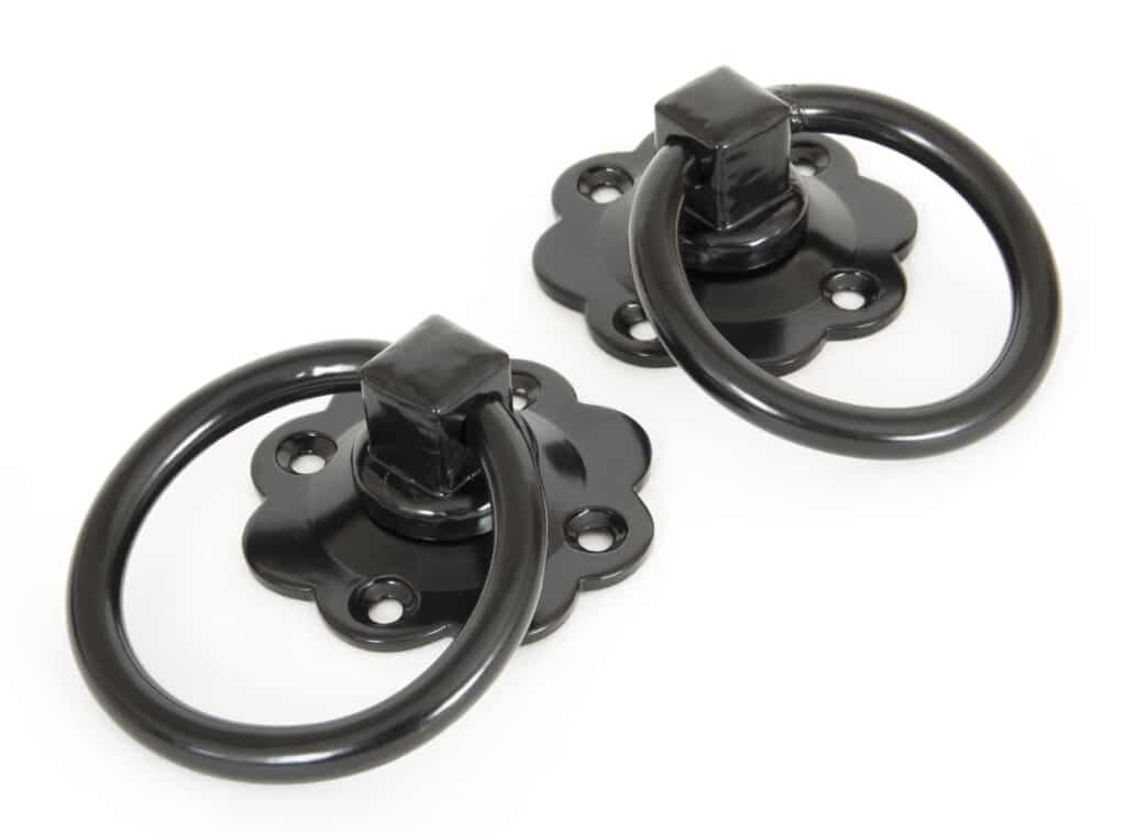Black Ring Turn Handle Set 1