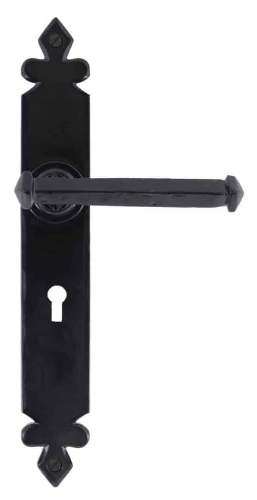 Black Tudor Lever Lock Set 1