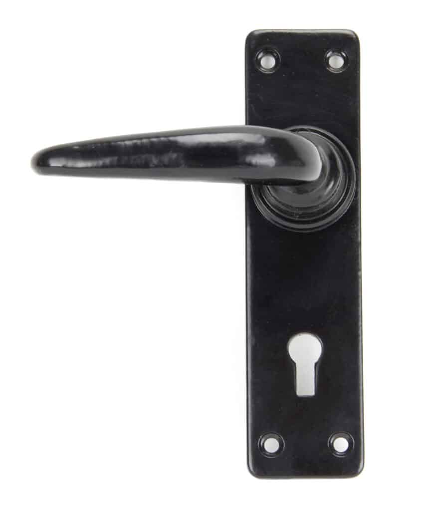 Black Smooth Lever Lock Set 1