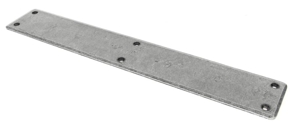 Pewter 400mm Plain Fingerplate 1