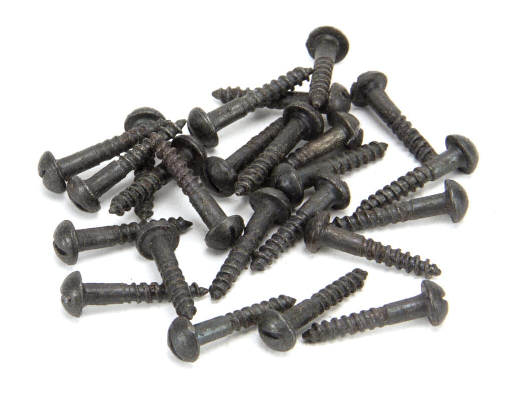Beeswax 8 x 1¼" Round Head Screws (25) 1