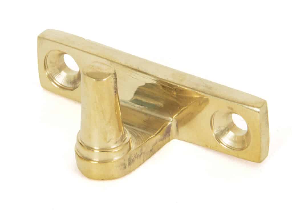 Polished Brass Cranked Stay Pin 1