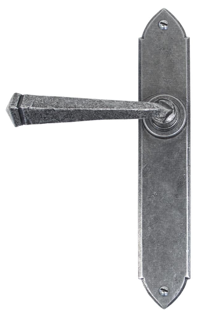 Pewter Gothic Lever Latch Set 1