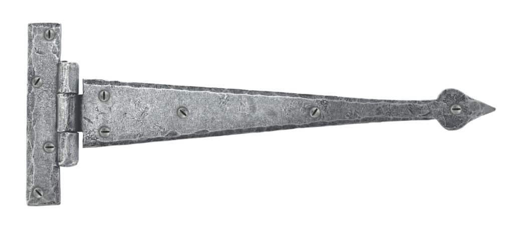 Pewter 12" Arrow Head T Hinge (pair) 1