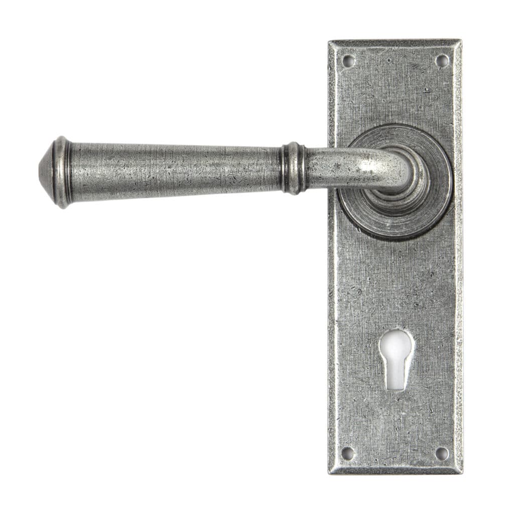 Pewter Regency Lever Lock set 1