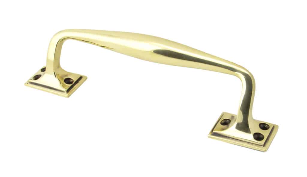 Aged Brass 230mm Art Deco Pull Handle 1