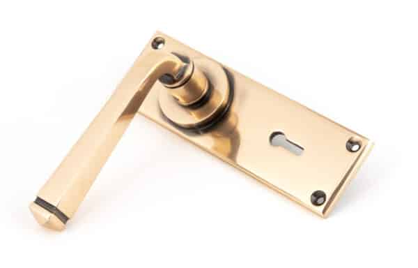 Polished Bronze Avon Lever Lock Set 2