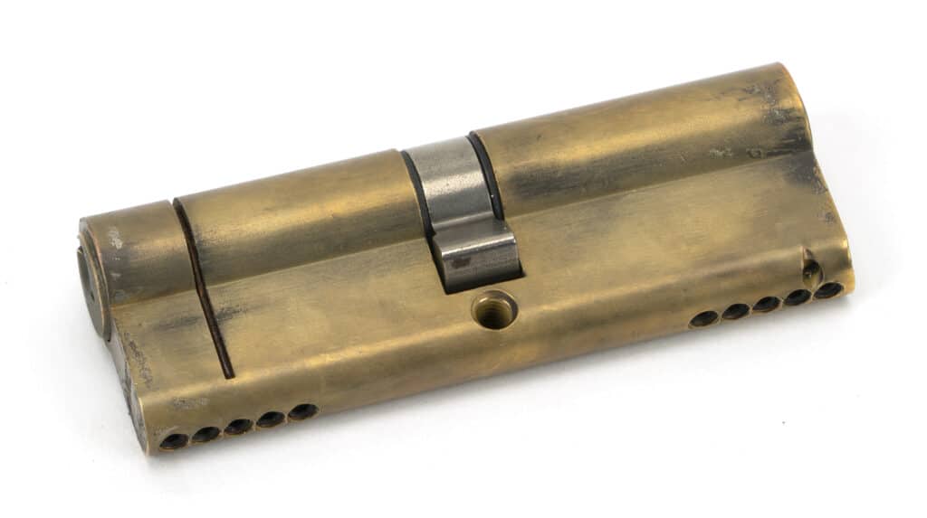 Aged Brass 45/45 5pin Euro Cylinder 1