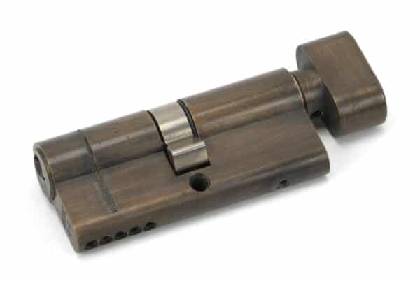 Aged Brass 35/35 5pin Euro Cylinder/Thumbturn 1