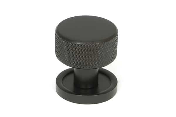 Aged Bronze Brompton Cabinet Knob - 25mm (Plain) 1