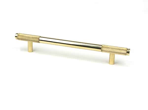 Polished Brass Half Brompton Pull Handle - Medium 1