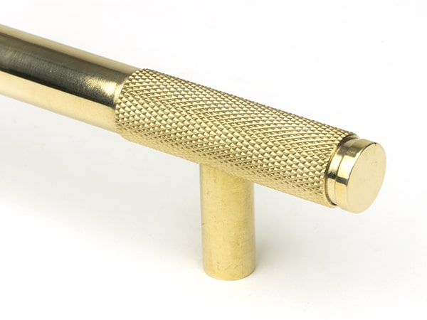 Polished Brass Half Brompton Pull Handle - Large 2