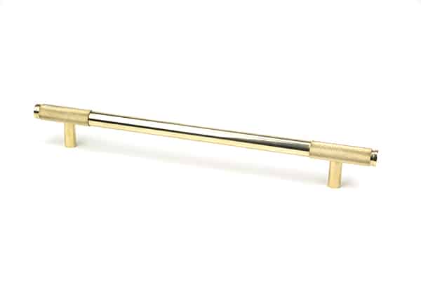 Polished Brass Half Brompton Pull Handle - Large 1