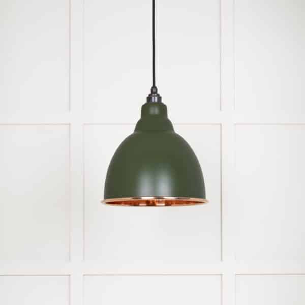 Hammered Copper Brindley Pendant in Heath 2