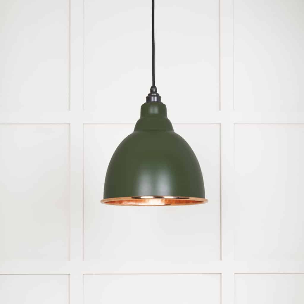 Hammered Copper Brindley Pendant in Heath 1