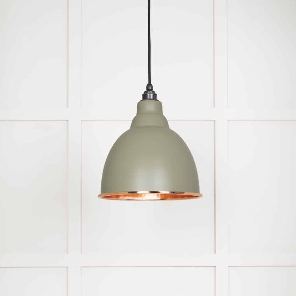 Hammered Copper Brindley Pendant in Tump 1