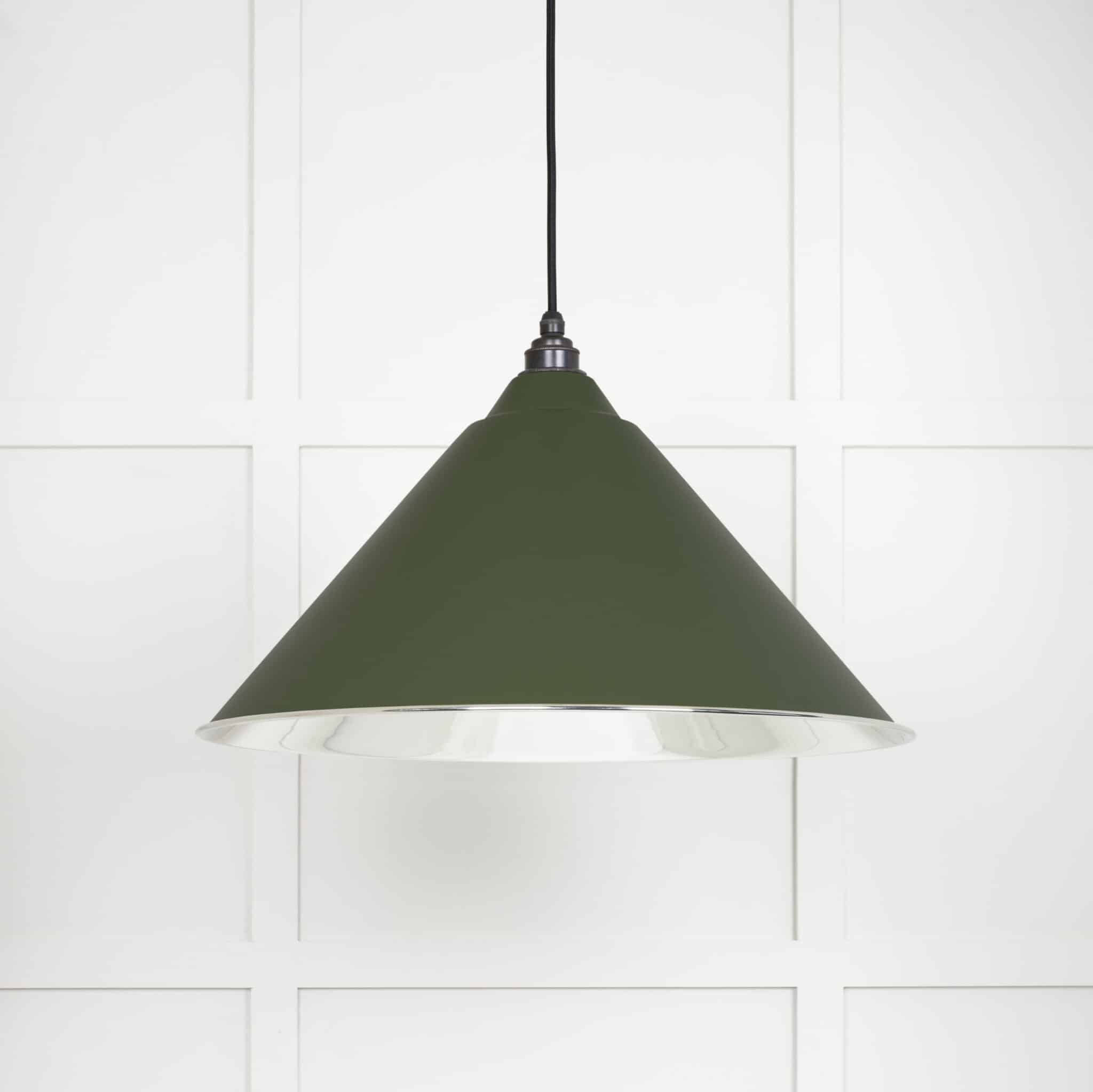 Smooth Nickel Hockley Pendant in Heath 1