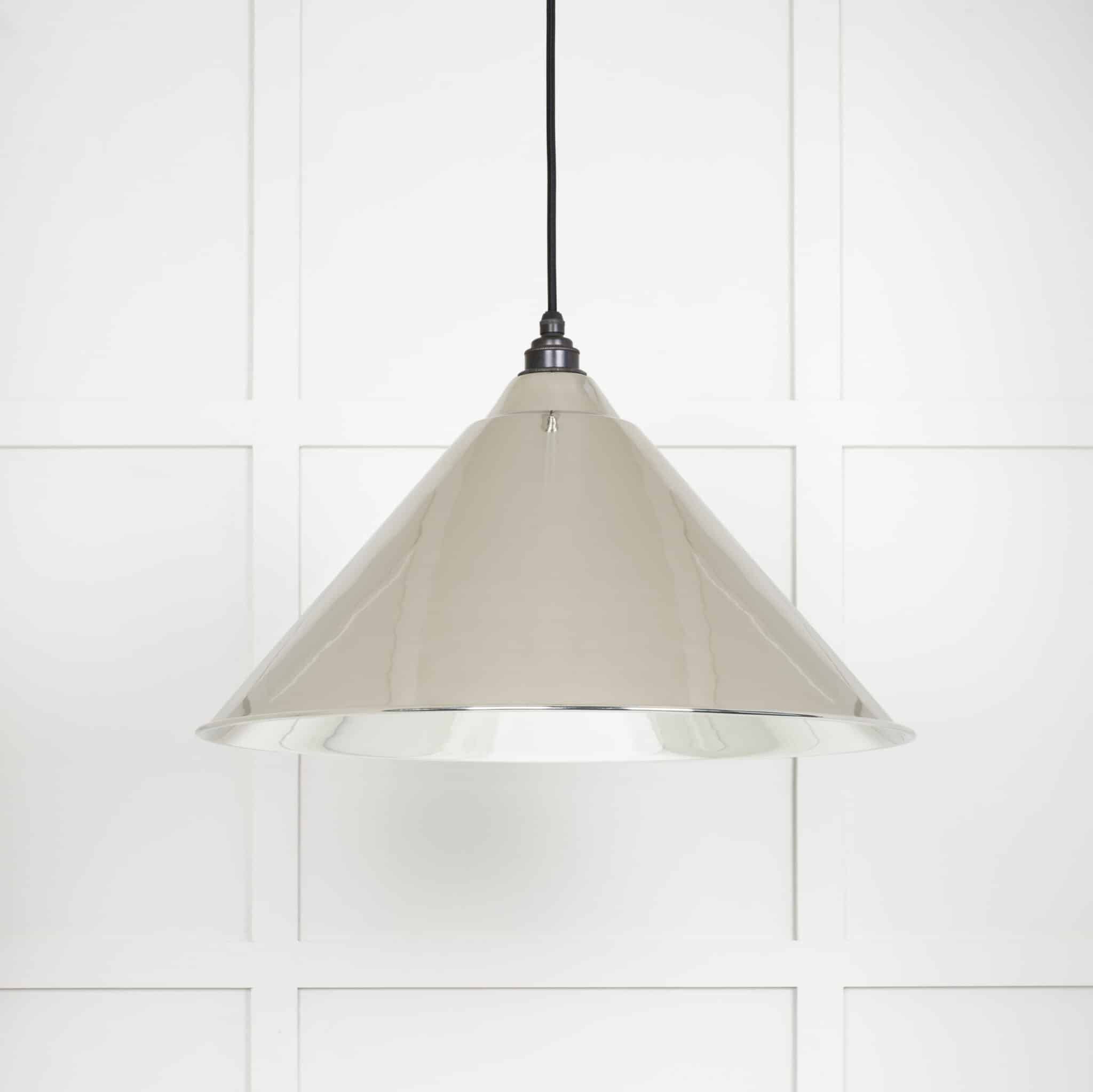 Smooth Nickel Hockley Pendant 1