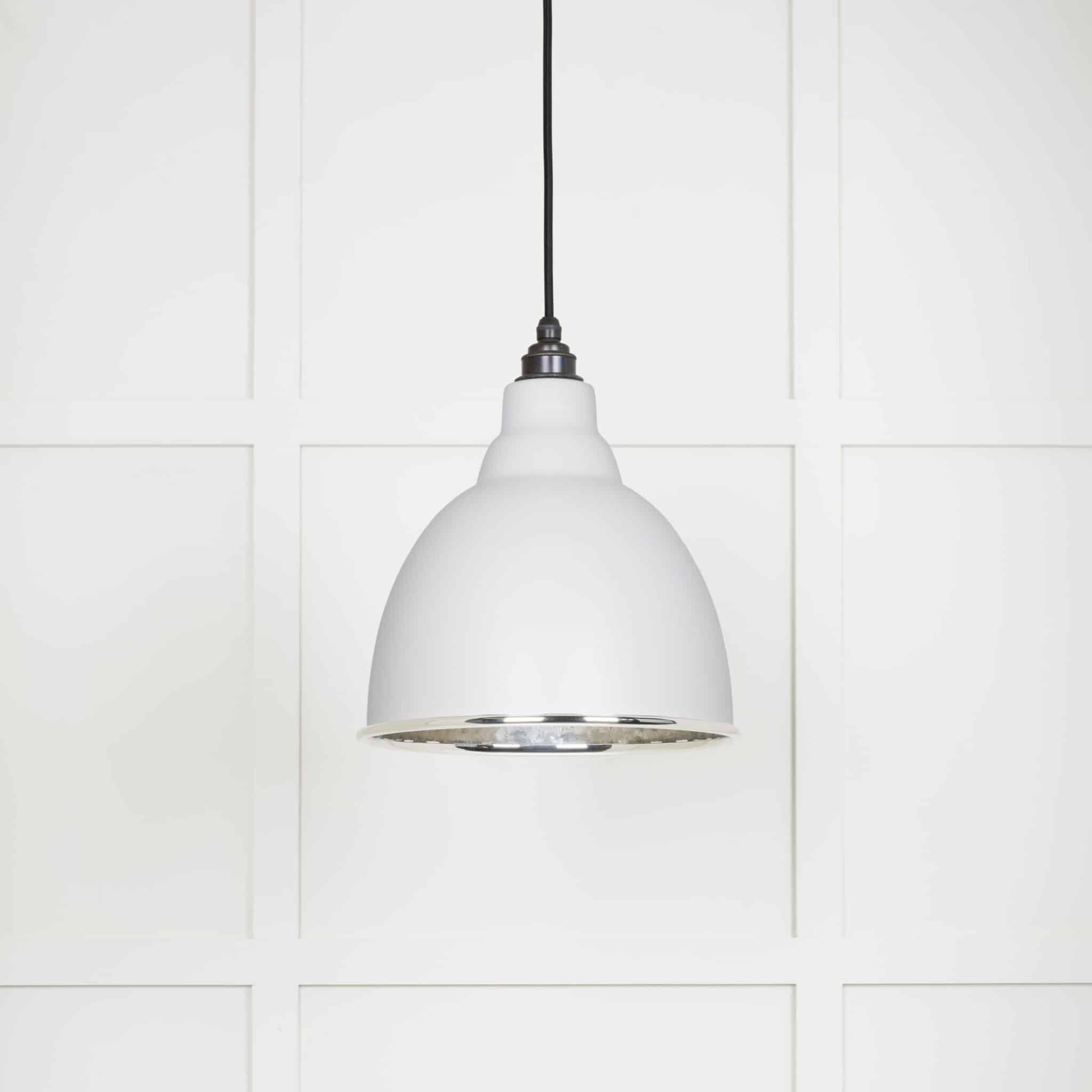 Hammered Nickel Brindley Pendant in Flock 1