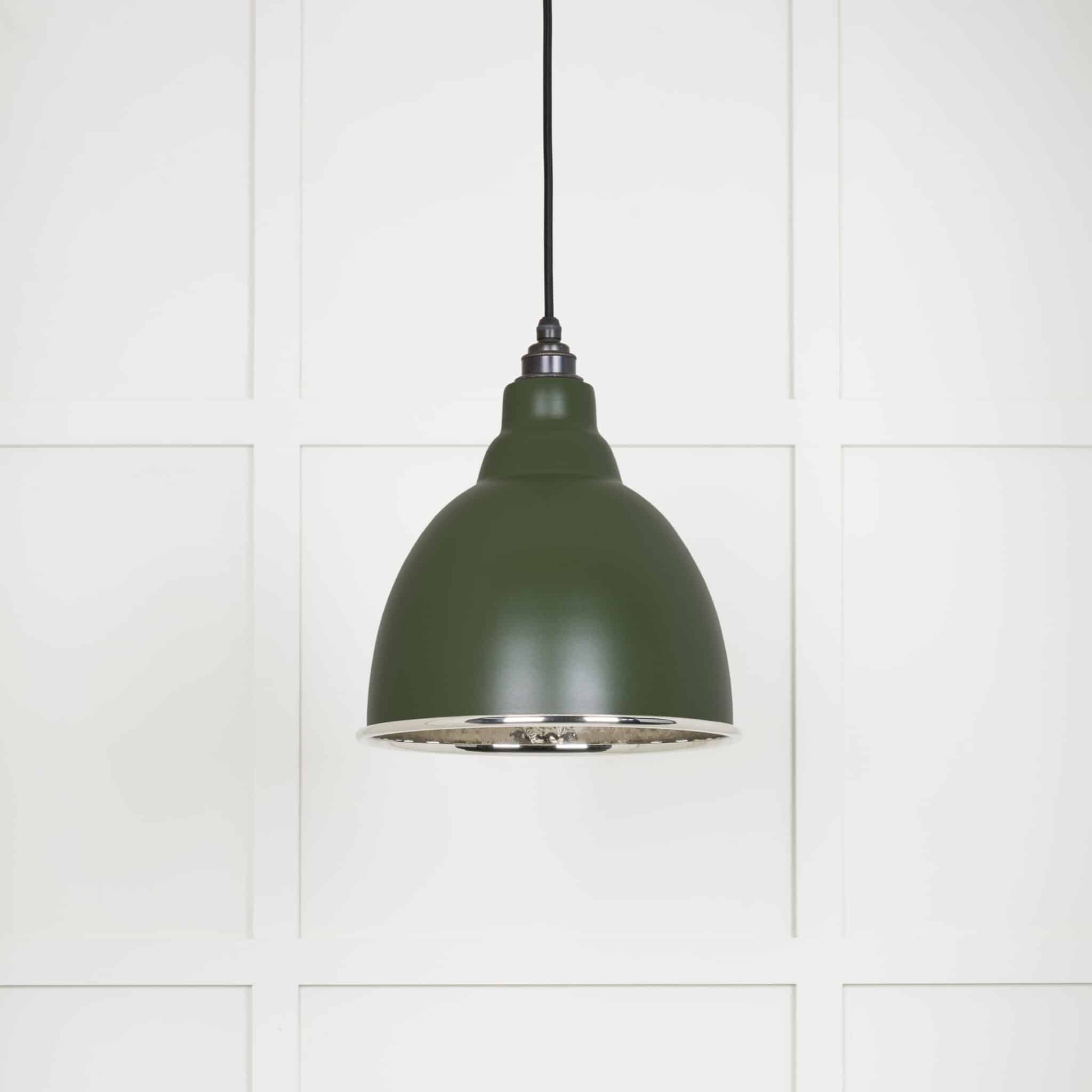 Hammered Nickel Brindley Pendant in Heath 2