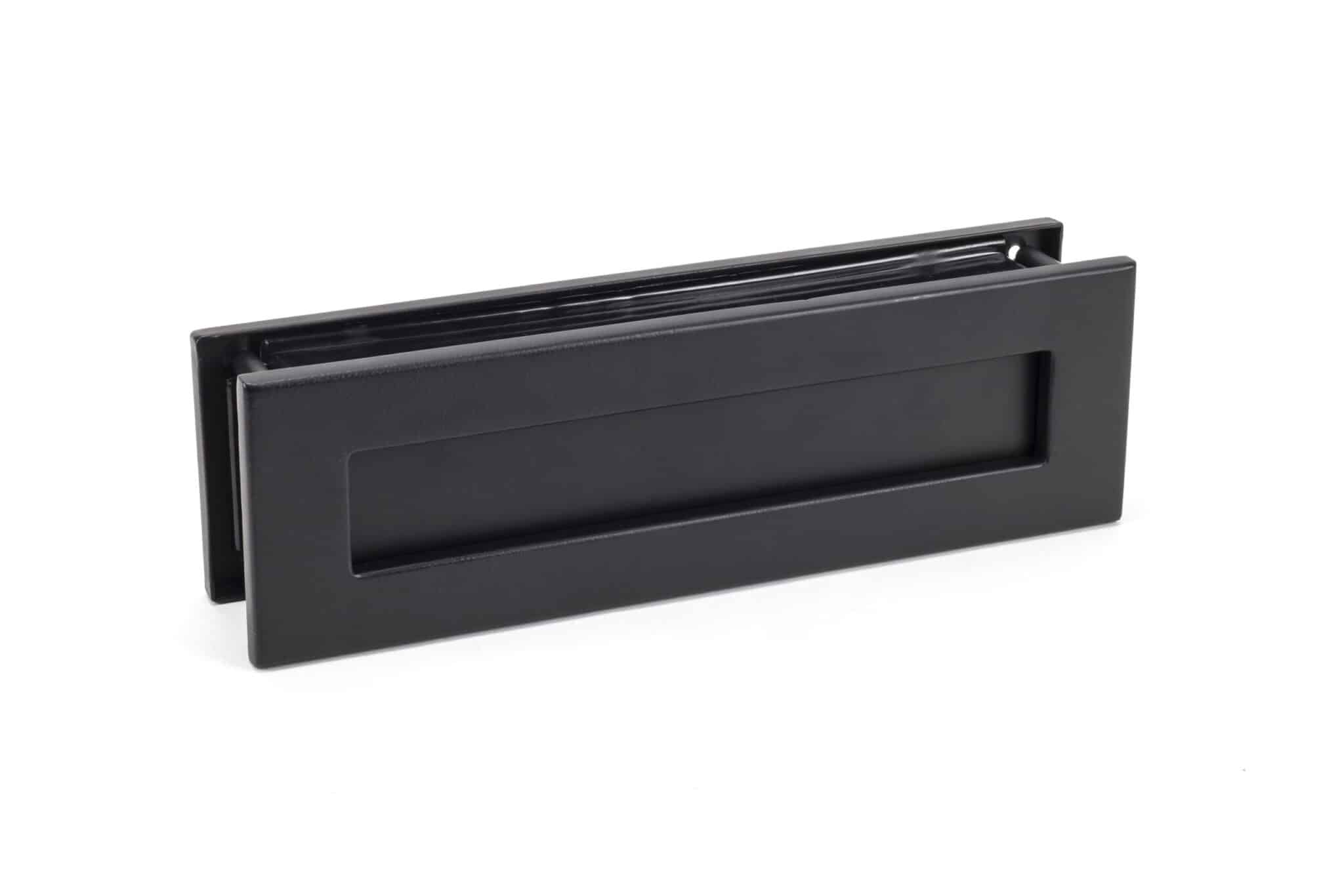 Matt Black Traditional Letterbox Handles At Heart