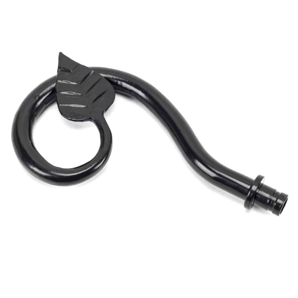 Black Leaf Curtain Finial (pair) 1