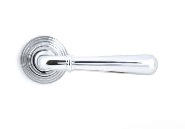 Polished Chrome Newbury Lever on Rose Set (Beehive) - Unsprung 2