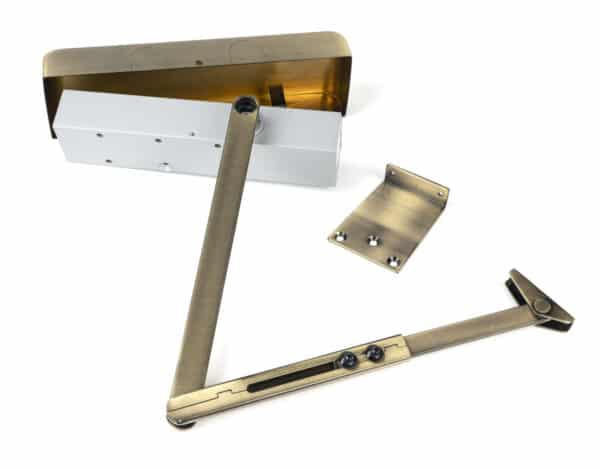 Aged Brass Size 2-5 Door Closer & Cover 2