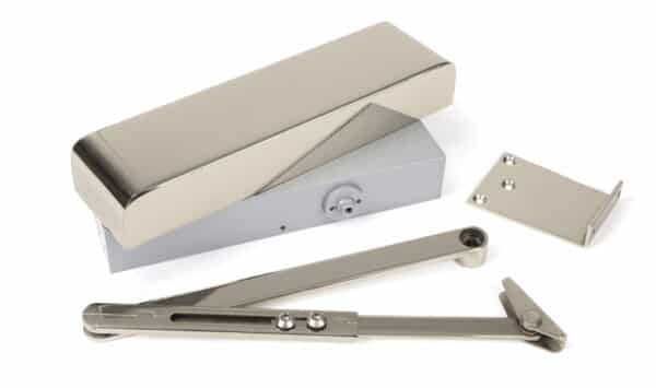 Polished Nickel Size 2-5 Door Closer & Cover 1