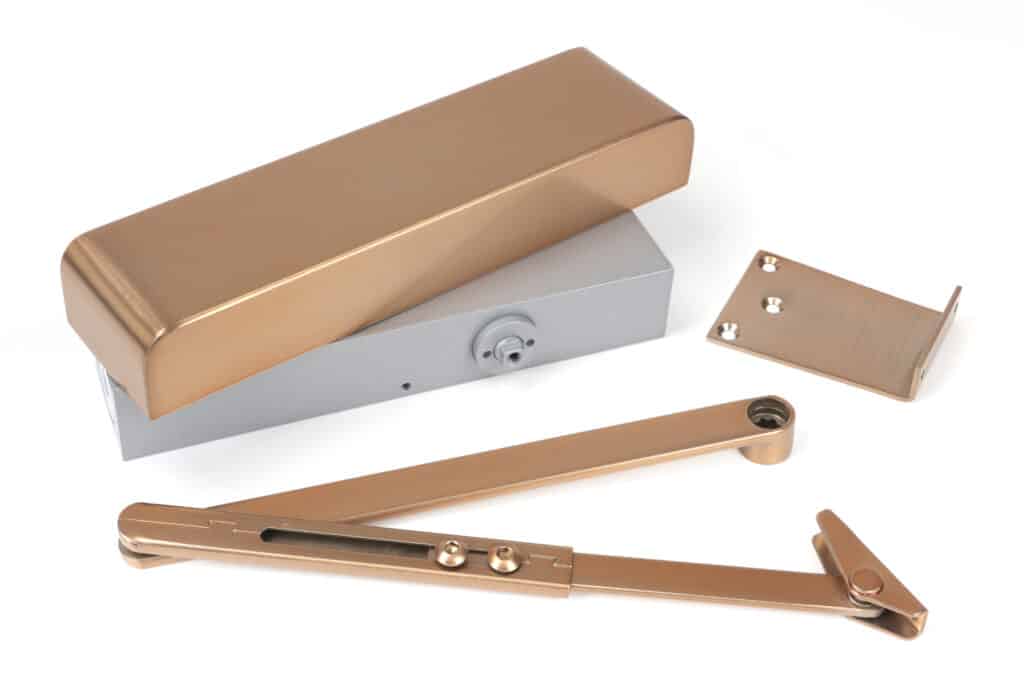 Polished Bronze Size 2-5 Door Closer & Cover 1