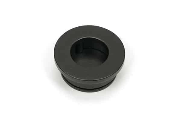 Aged Bronze 34mm Round Finger Edge Pull 1