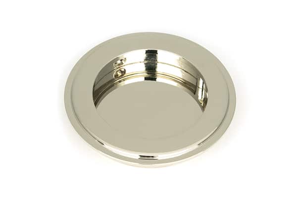 Polished Nickel 75mm Art Deco Round Pull 1