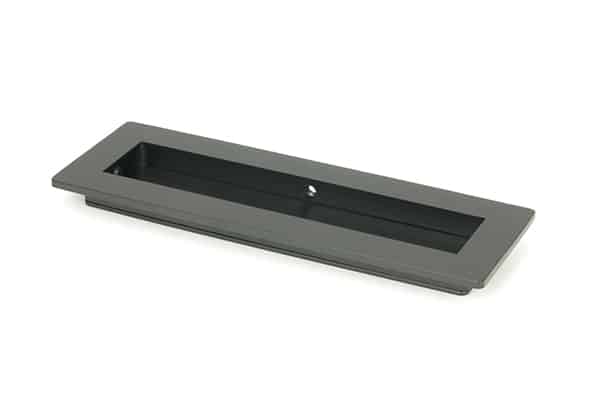 Matt Black 175mm Plain Rectangular Pull 1