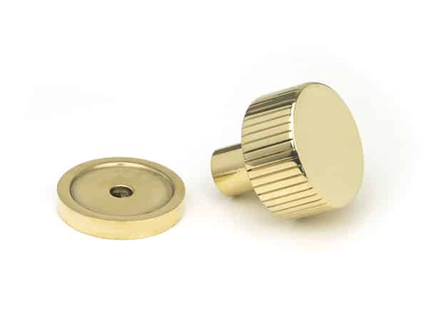 Polished Brass Judd Cabinet Knob - 25mm (Plain) 2