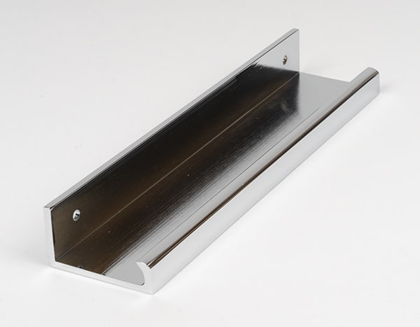 Polished Chrome 200mm Plain Edge Pull 2