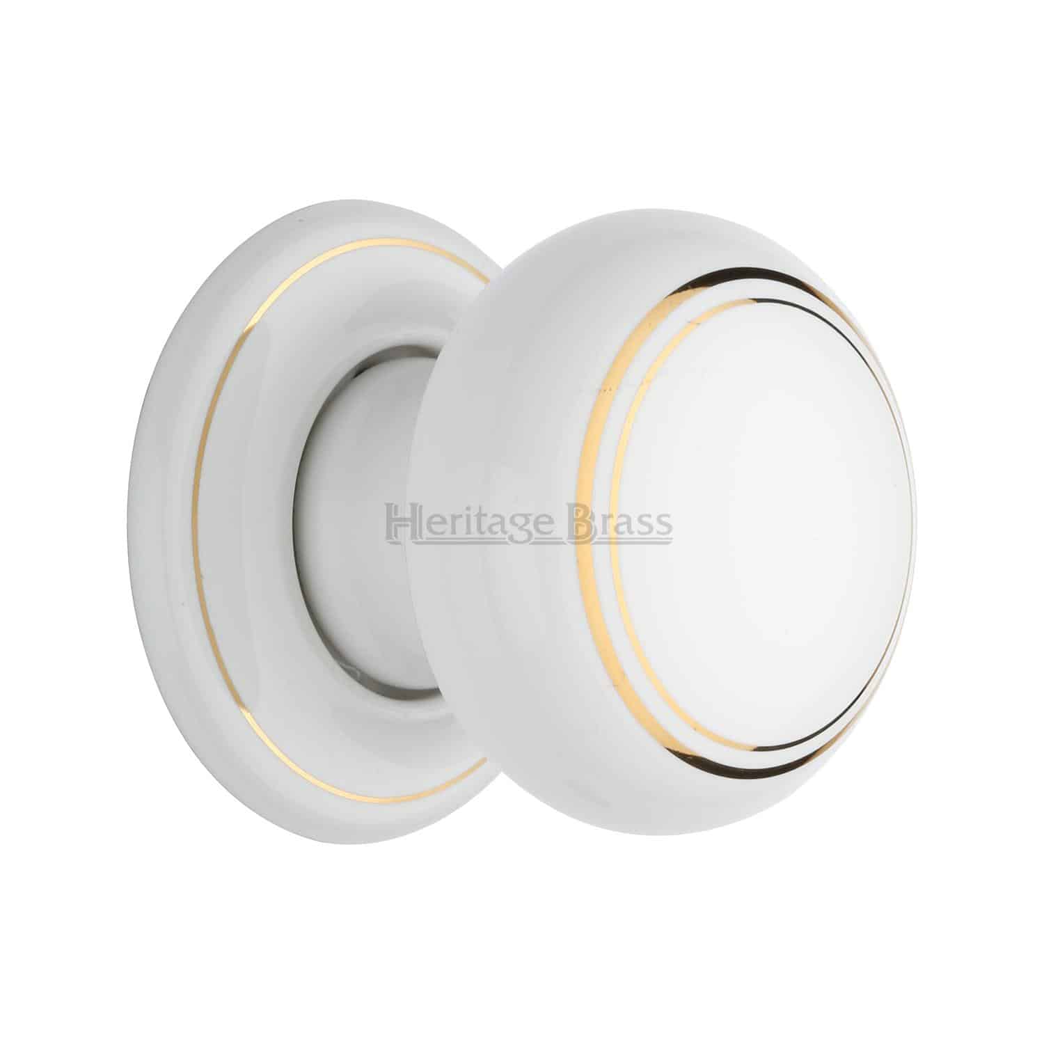 White Crackle Knob with Polished Chrome base 1