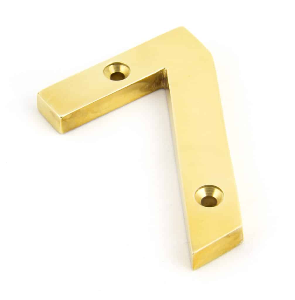Polished Brass Numeral 9 1