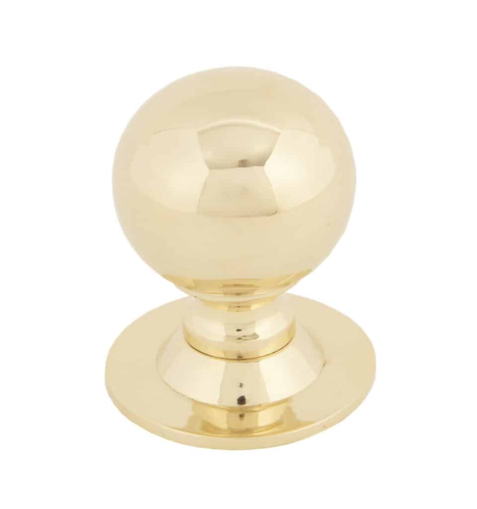 Polished Brass Ball Cabinet Knob 31mm 1