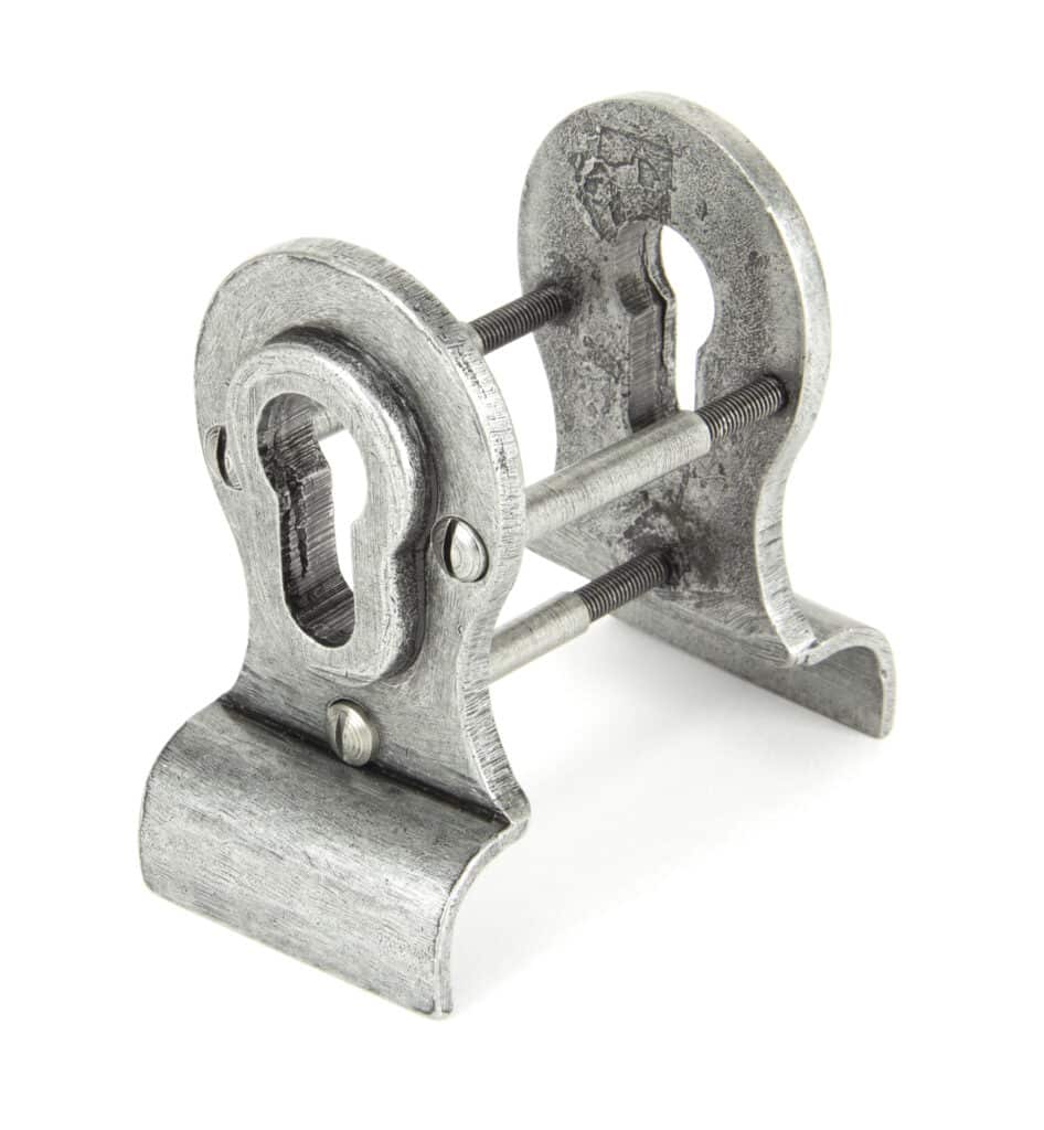 Pewter 50mm Euro Door Pull (Back to Back fixings) 1