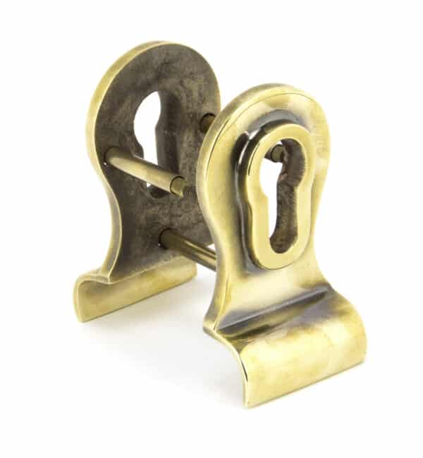 Aged Brass 50mm Euro Door Pull (Back to Back fixings) 1