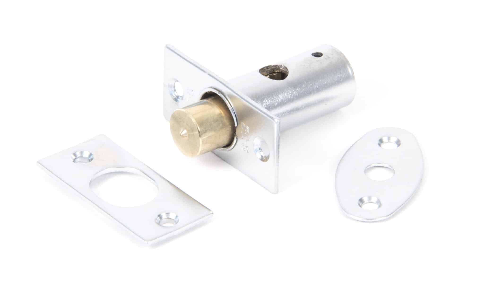Satin Chrome Security Window Bolt 1