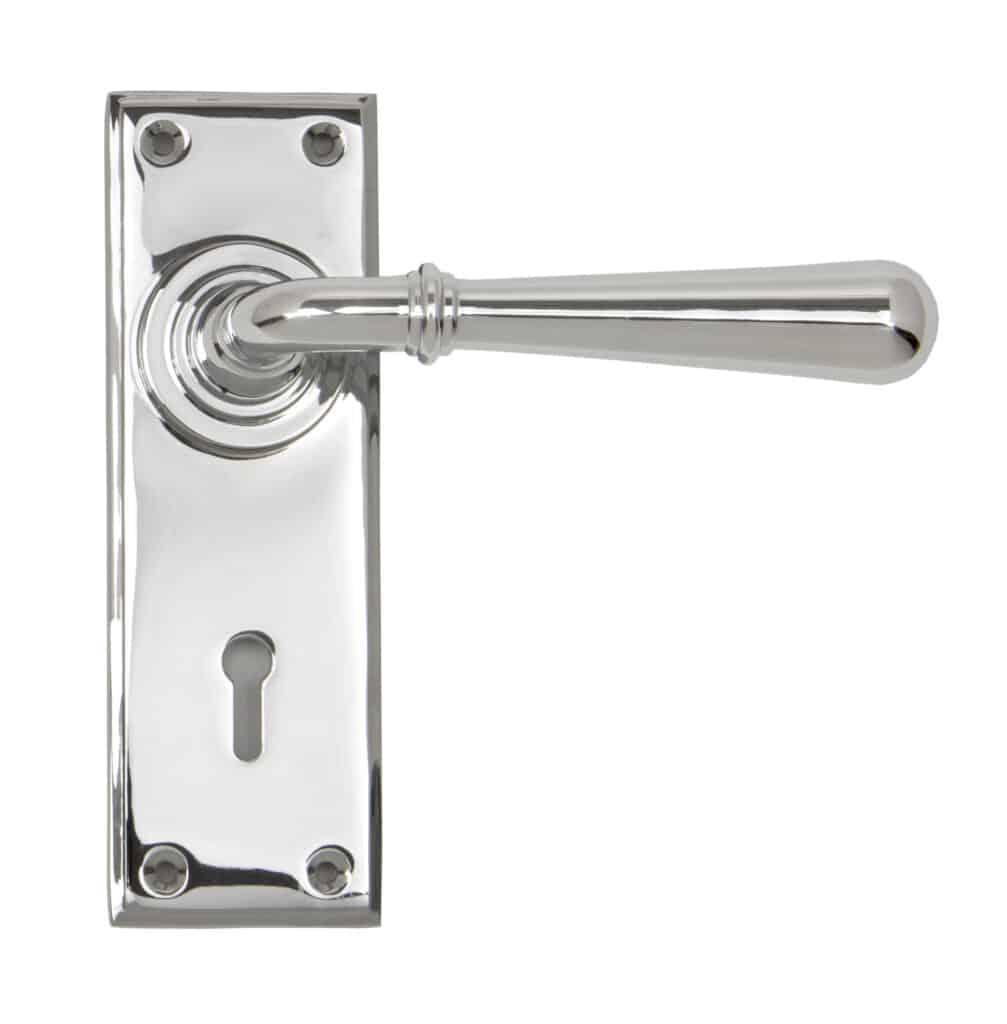 Polished Chrome Newbury Lever Lock Set 1