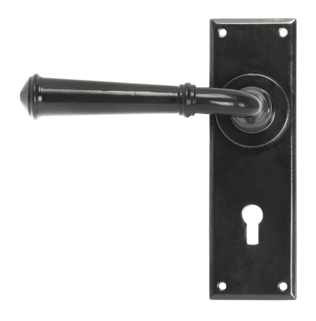 Black Regency Lever Lock Set 1