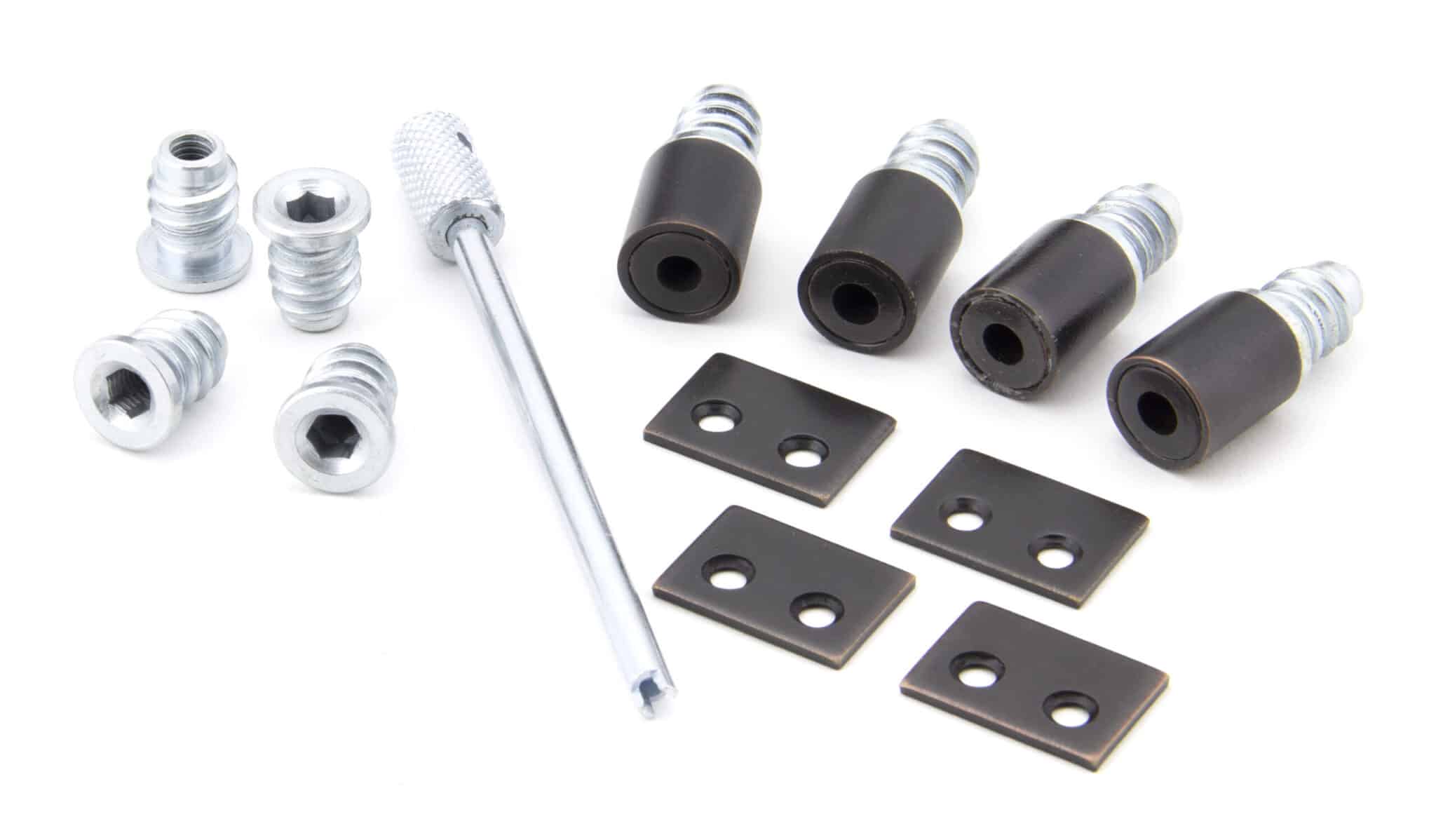 Aged Bronze Secure Stops (Pack of 4) 1