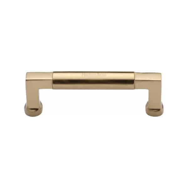 Heritage Brass Cabinet Pull Bauhaus Design 128mm CTC Satin Rose Gold Finish 1