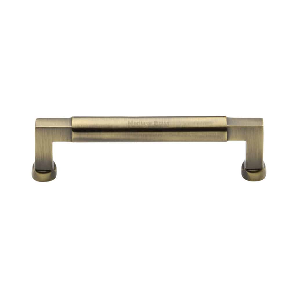 Heritage Brass Cabinet Pull Bauhaus Design 160mm CTC Polished Brass Finish 1