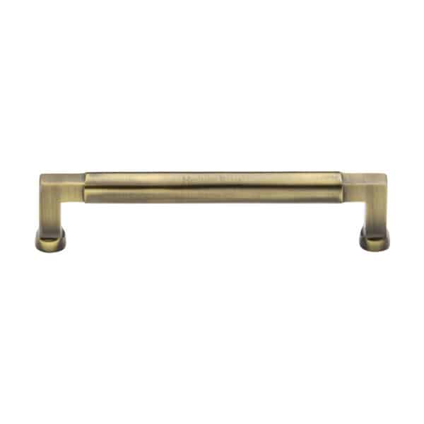 Heritage Brass Cabinet Pull Bauhaus Design 203mm CTC Polished Brass Finish 1