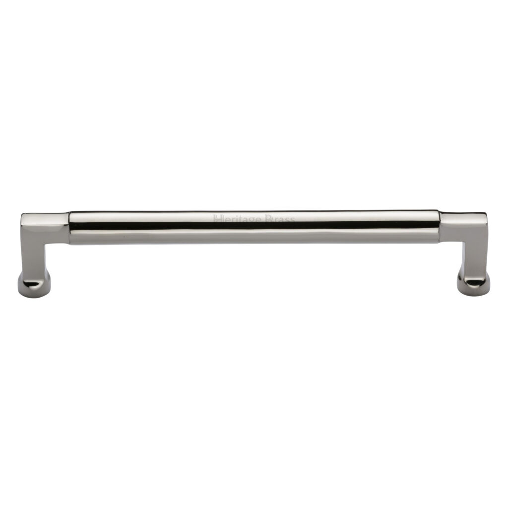 Heritage Brass Cabinet Pull Bauhaus Design 254mm CTC Satin Nickel Finish 1