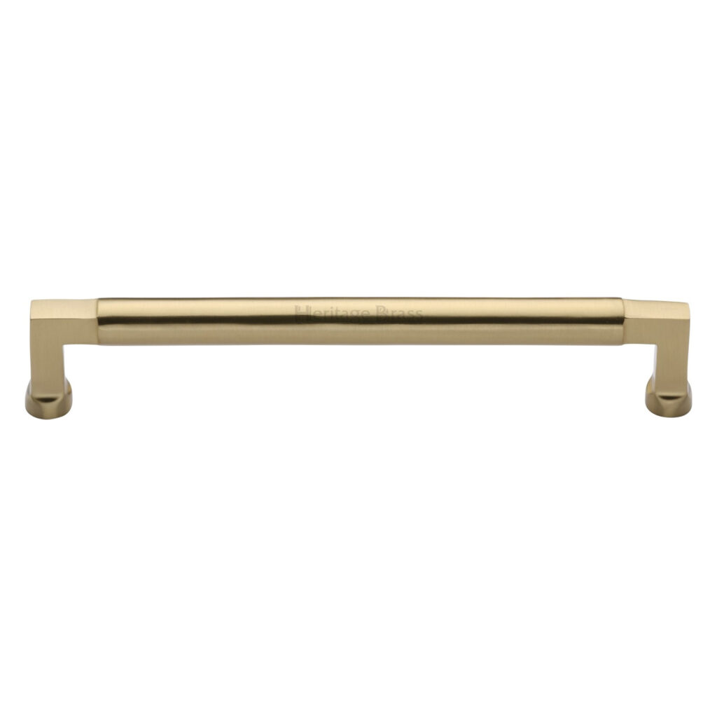 Heritage Brass Cabinet Pull Bauhaus Design 254mm CTC Satin Rose Gold Finish 1