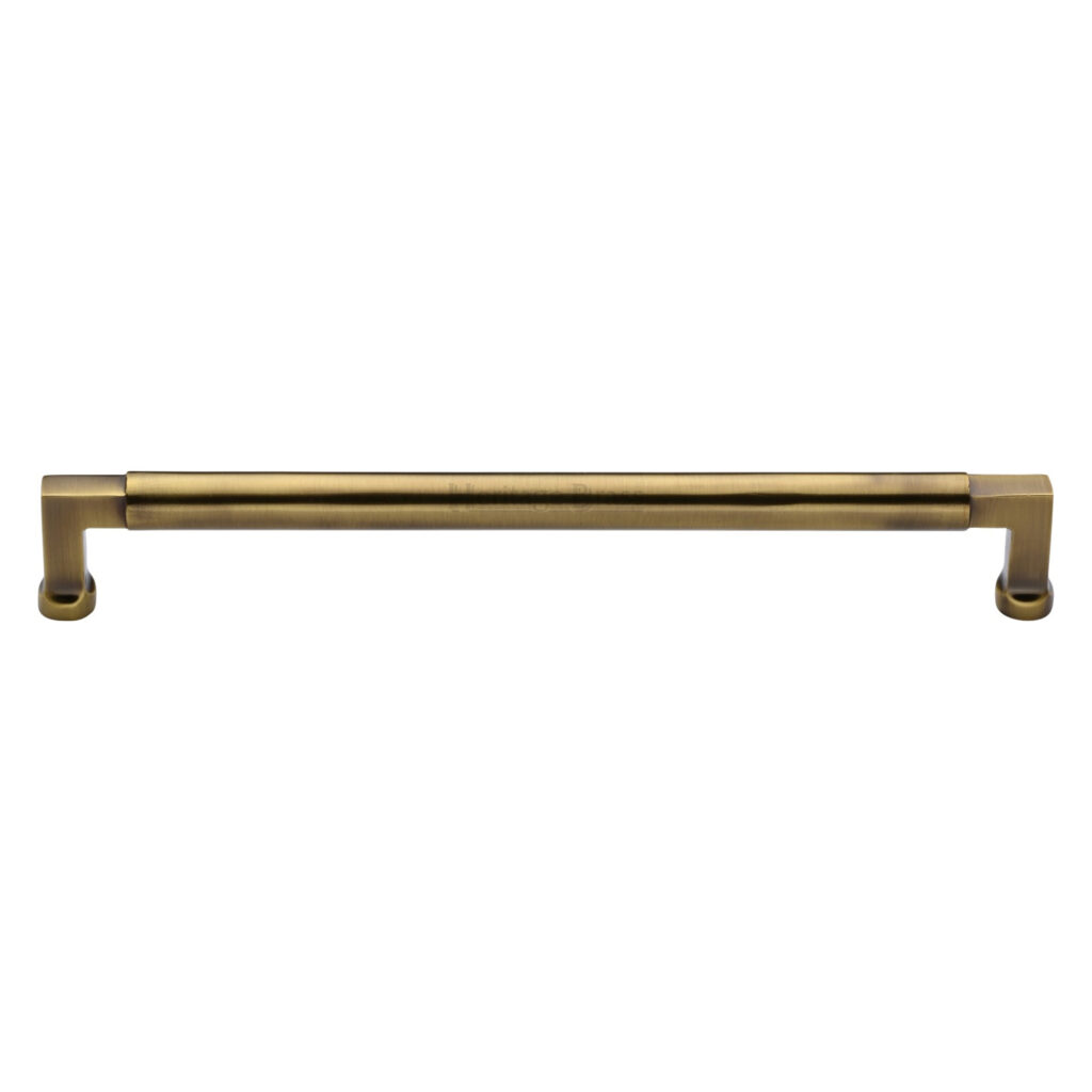 Heritage Brass Cabinet Pull Bauhaus Design 320mm CTC Polished Brass Finish 1